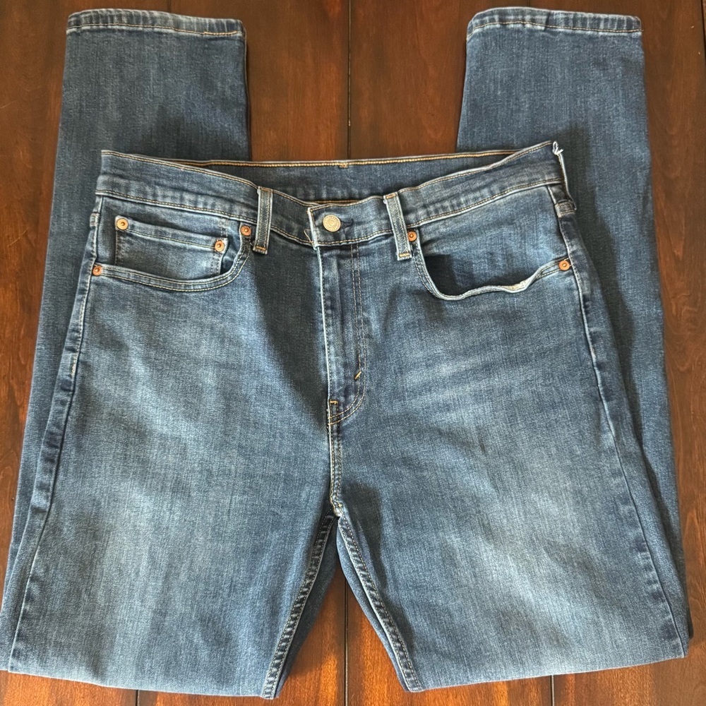 Levis’s 502 Taper Fit Classic Blue Denim Jeans 34 x 34